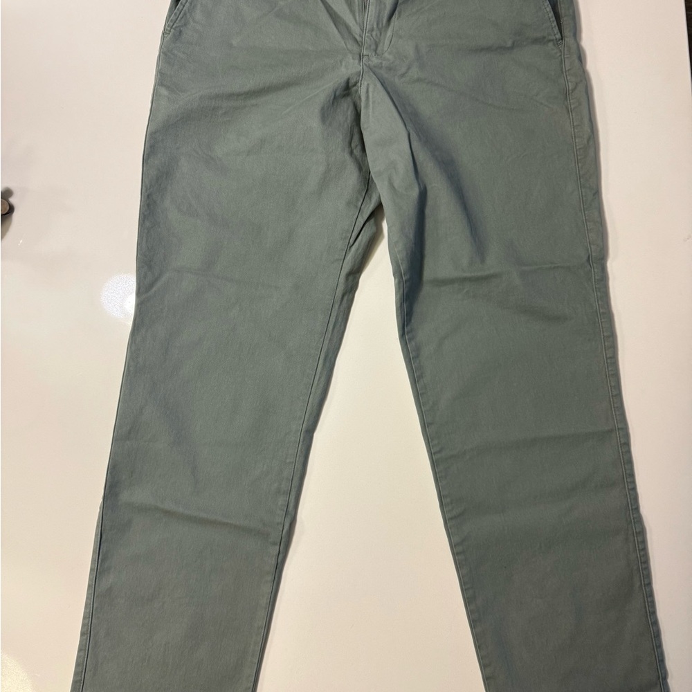 GAP Men's Khaki Straight Taper Pants - Olive - Picture 3 of 3